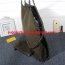 Stella McCartney Falabella Shaggy 37cm Shoulder Bag Army Green Gunmetal