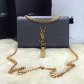 YSL Tassel Chain Bag 22cm Croco Grey Gold