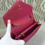 YSL Envelope Chain Bag Caviar Leather Rose 23cm