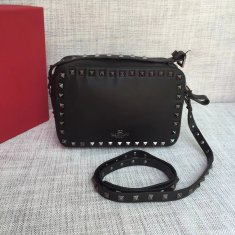 Valentino Garavani Rockstud Crossbody Bag 5526 Black Black