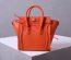 Celine Small Luggage Tote 20cm Orange Leather Bag