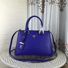 Prada Leather Handbag 1579 Blue