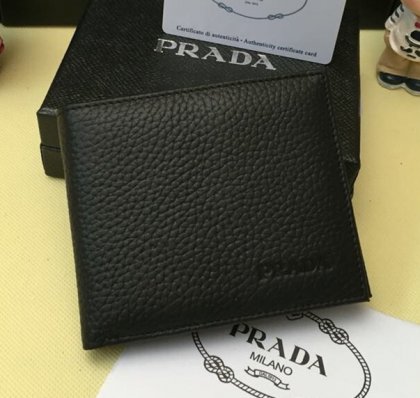 Prada Men's Leather Wallet 0335 Black