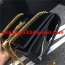 YSL Tassel Chain Bag 22cm Patent Leather Black