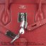 Hermes Birkin 35cm Togo leather Handbags red silver