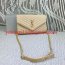 YSL Envelope Chain Bag Caviar Leather Apricot 23cm
