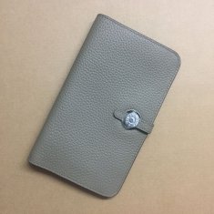 Hermes Dogon Wallet Togo Leather H001 Grey