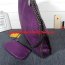 Stella McCartney Falabella Shaggy 37cm Shoulder Bag Purple Gunmetal