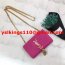 YSL Small Tassel Chain Bag 17cm Suede Leather Rose