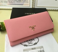 Prada 1M1132 Wallet Saffiano Leather Pink