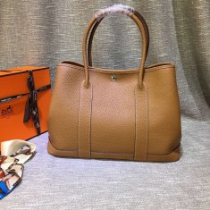 Hermes Garden Party Handbag Large 36cm Brown