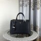 Prada Leather Handbag Double Zip Tote 2278 Black
