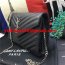 YSL Envelope Bag Caviar Leather Black Silver Chain 23cm