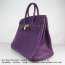 Hermes Birkin 35cm Togo leather Handbags purple golden