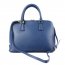 Prada 0812 dark blue cross pattern tote bag