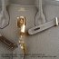 Hermes Birkin 35cm cattle skin vein Handbags dark khaki golden