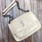 YSL Medium Niki Chain Shoulder Bag 28cm Cream