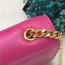 YSL Small Tassel Chain Leather Bag 17cm Hot Pink