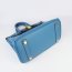Hermes Birkin 25cm Handbag 6068 Blue golden