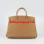 Hermes Birkin 30cm Togo Leather Handbags Light Coffee Silver