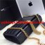 YSL Tassel Chain Bag 22cm Croco Black Gold
