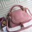Chloe Marcie Cow Leather Tote Handbag Pink