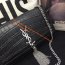 YSL Croco Tassel 24cm Chain Bag Black Silver