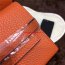 Hermes Kelly Wallet Togo Leather Orange