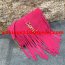 YSL Suede Leather Tassel 22cm Bag Rose