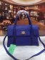 Prada Leather Handbag 2758 Blue