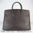 Hermes Birkin 35cm Togo leather Handbags dark coffee golden