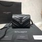 YSL Loulou Mini 20cm Crossbody Bag Black Black