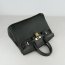 Hermes Birkin 25cm Handbag 6068 black golden