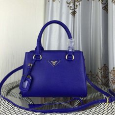 Prada Leather Shoulder Bag 2963 Electric Blue