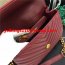 YSL Top Handle Shoulder Bag 24cm Dark Red Gold