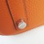 Hermes Birkin 25cm Handbag 6068 orange silver