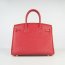 Hermes Birkin 30cm Togo leather Handbags red gold
