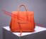 Celine Boston Leather Tote Handbag Orange