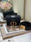 Dior 30 Montaigne Mini Box Shoulder Bag Black Fabric