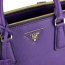 Prada 2274 purple cross pattern handbag